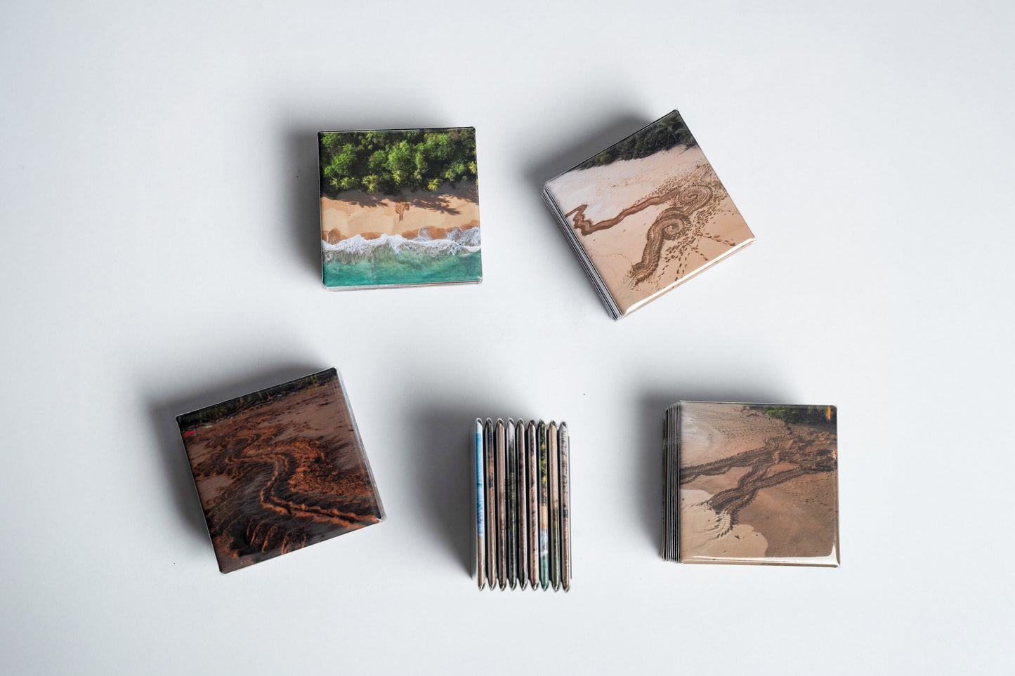 Leatherback Turtle Tracks Photo Magnet Set